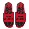 Islide HEAT Culture: Blood Red Wordmark Gel Sandals sold by Miami Heat Store