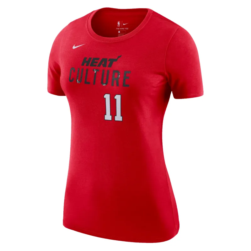 Jaime Jaquez Jr. Nike HEAT Culture: Blood Red Name & Number Women's Tee sold by Miami Heat Store