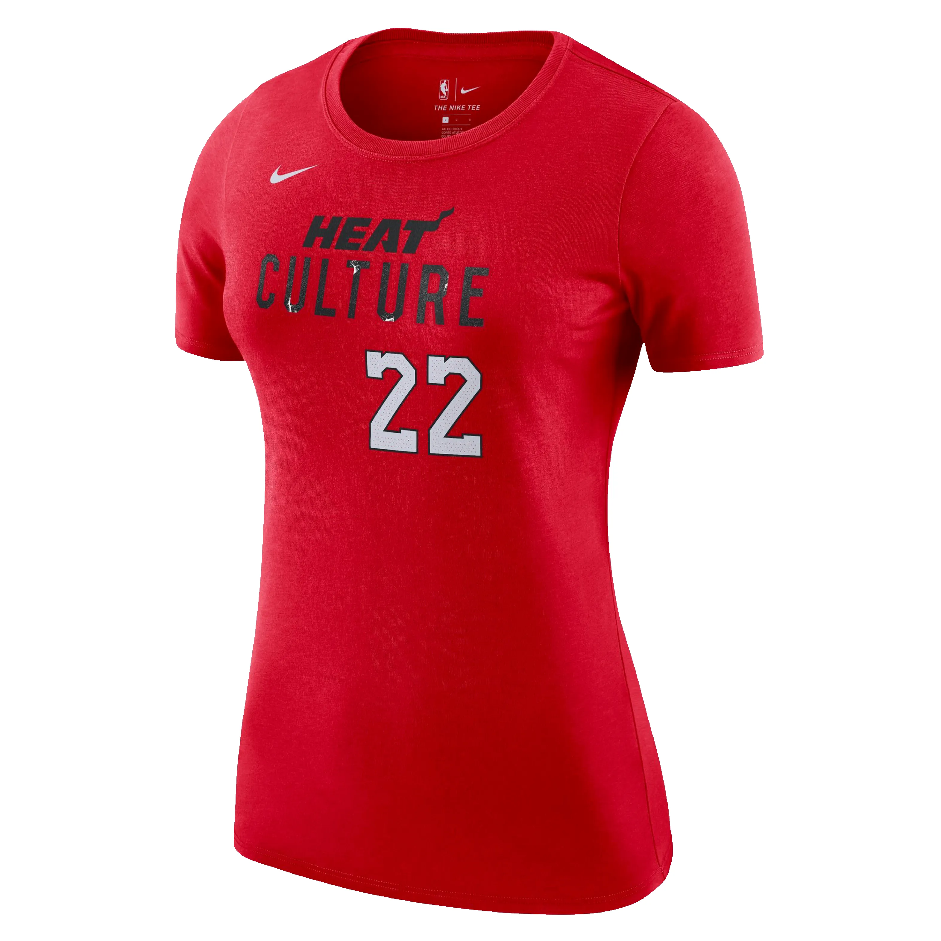 Jimmy Butler Nike HEAT Culture: Blood Red Name & Number Women's Tee sold by Miami Heat Store