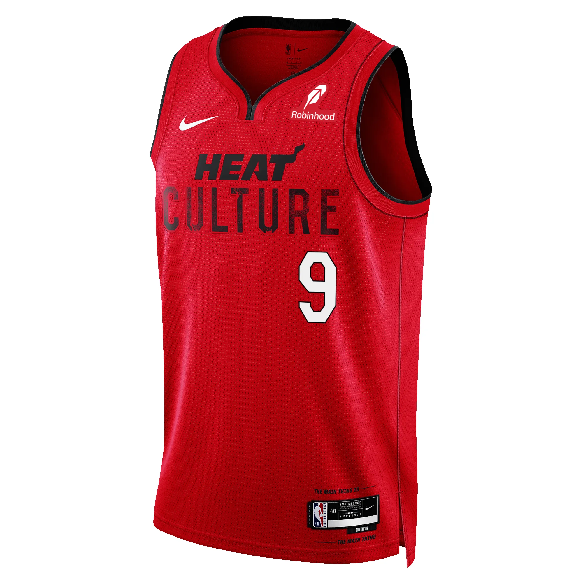 Pelle Larsson Nike HEAT Culture: Blood Red Swingman Jersey sold by Miami Heat Store