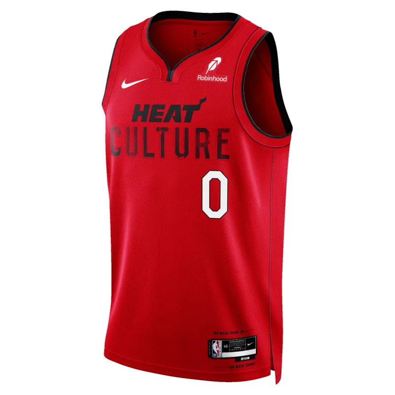 Josh Richardson Nike HEAT Culture: Blood Red Swingman Jersey sold by Miami Heat Store