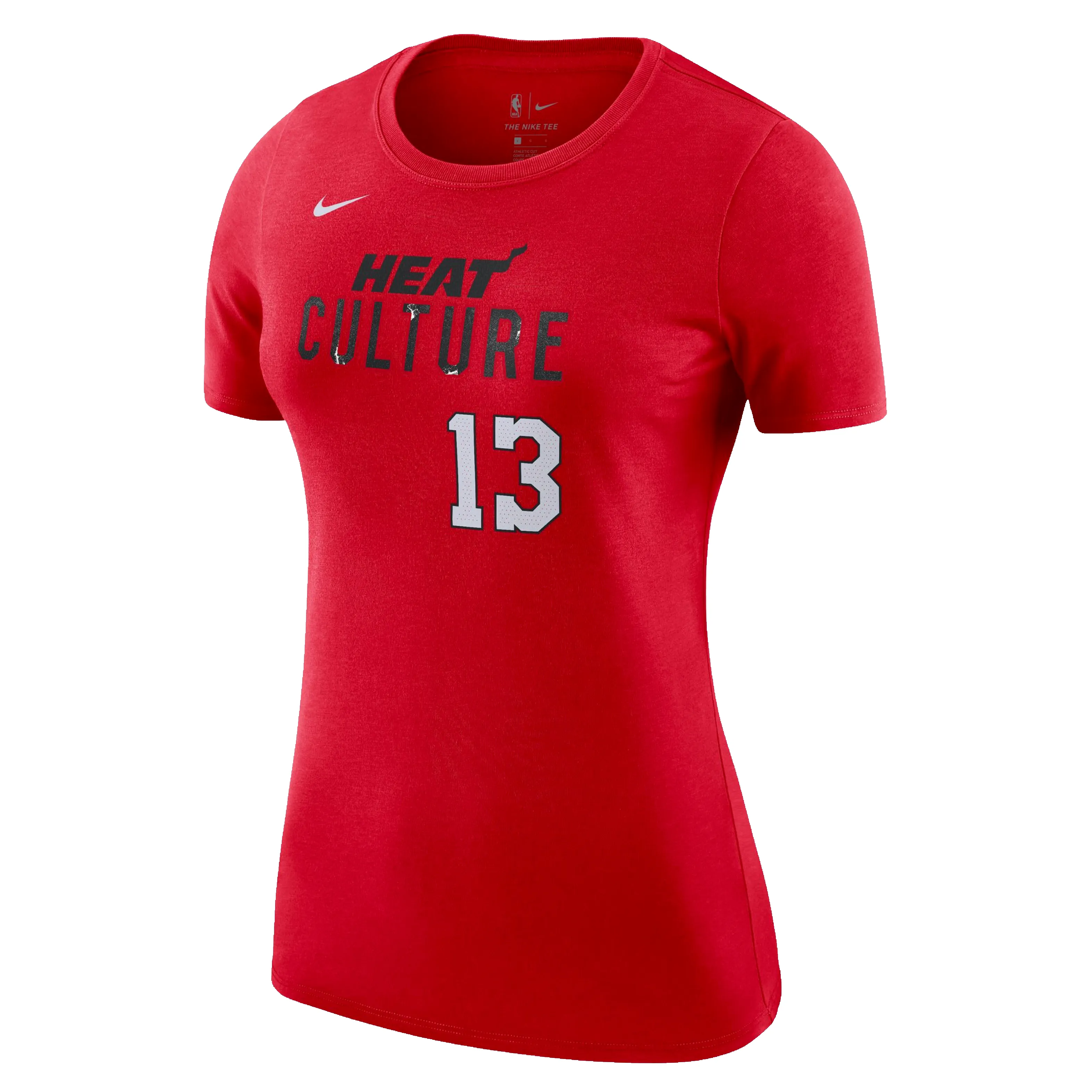 Bam Adebayo Nike HEAT Culture: Blood Red Name & Number Women's Tee sold by Miami Heat Store