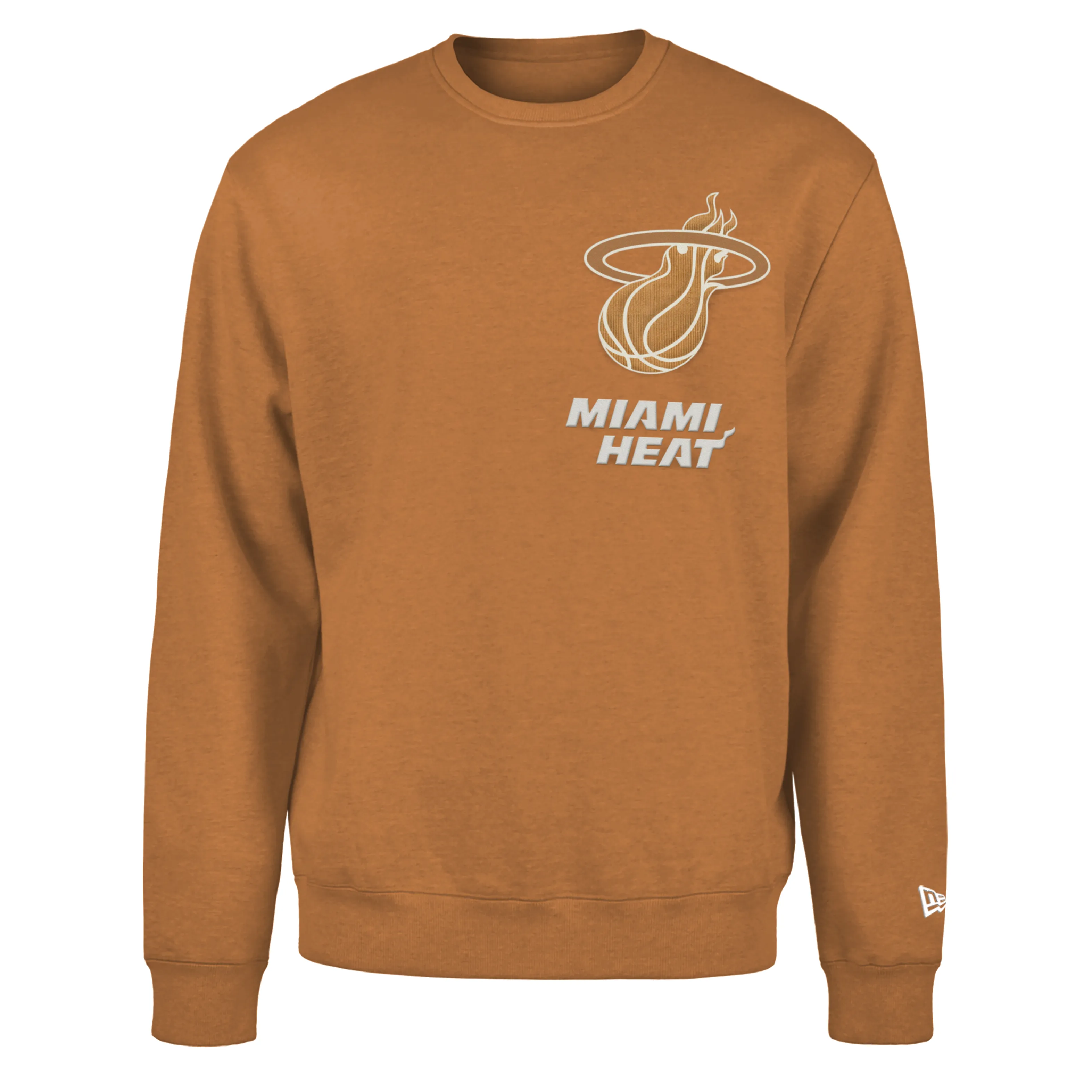 New Era Miami HEAT Tan Crewneck sold by Miami Heat Store