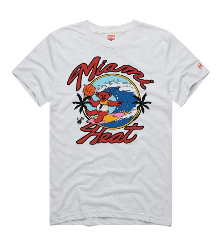 Homage Miami HEAT Greatful Dead White Tee sold by Miami Heat Store