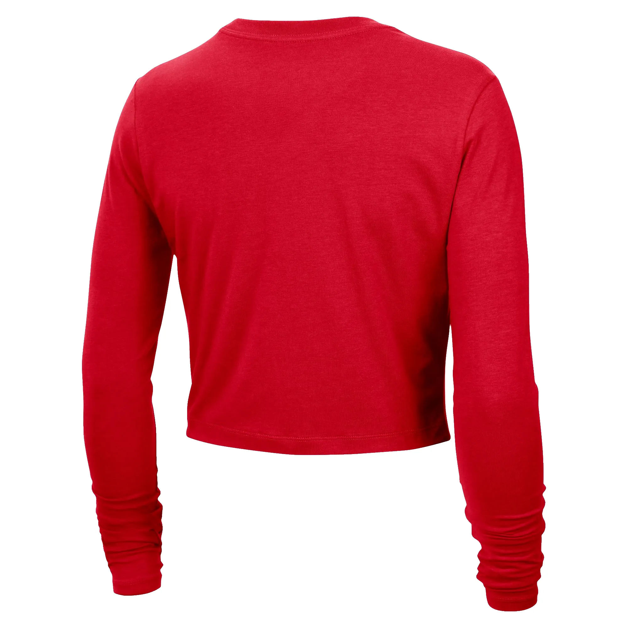 Nike HEAT Culture: Blood Red Women's Cropped Long Sleeve Tee sold by Miami Heat Store product image thumbnail 2