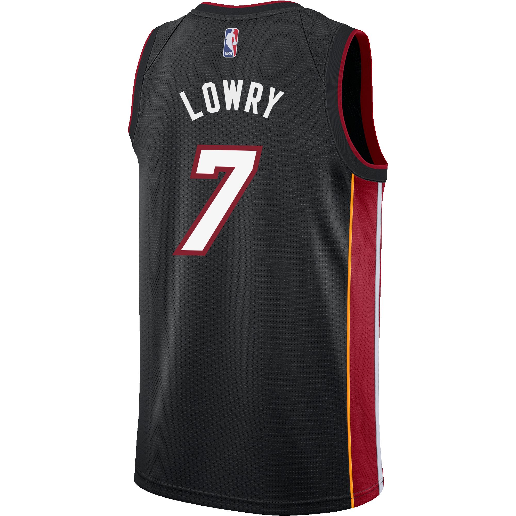 Kyle Lowry Nike Icon Black Swingman Jersey sold by Miami Heat Store product image thumbnail 2