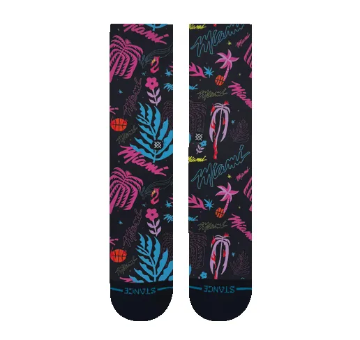 Court Culture Vice Floral Crew Socks sold by Miami Heat Store product image thumbnail 2