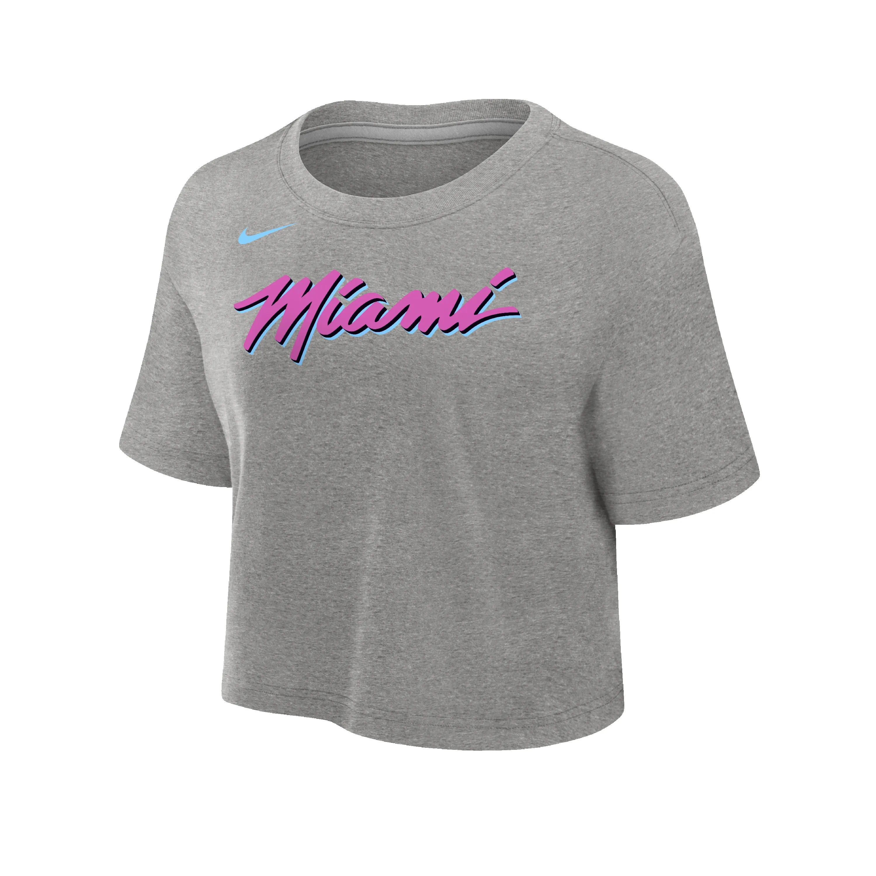 Nike Miami HEAT Original Vice Women's Cropped Tee sold by Miami Heat Store product image thumbnail 4