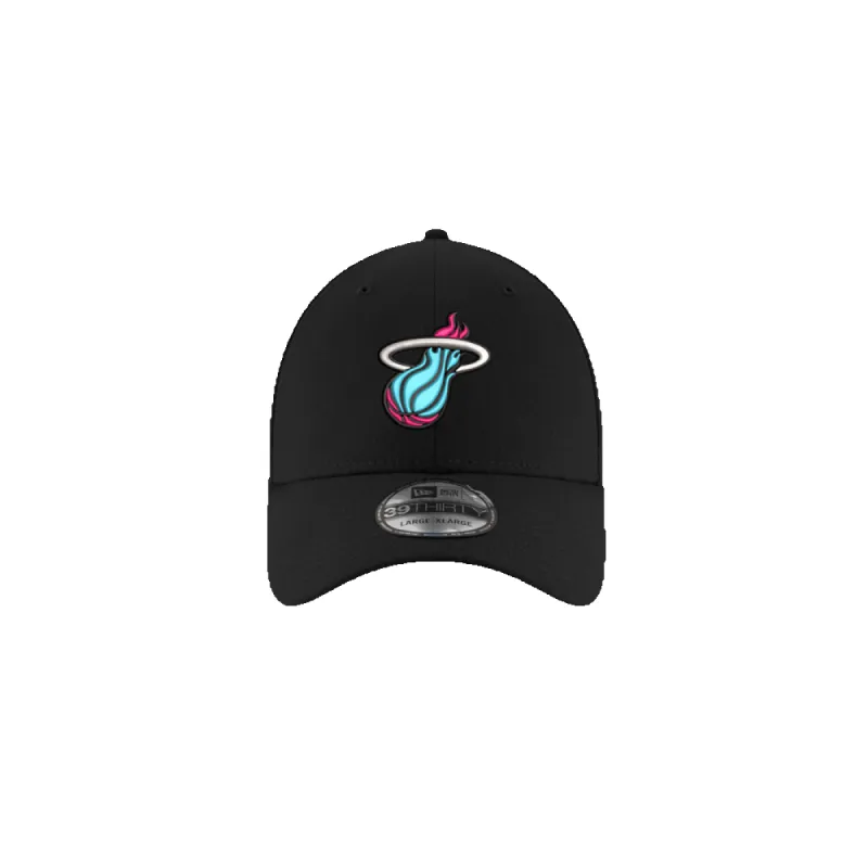 New Era Miami Heat Original Vice Black Flex Fit Hat sold by Miami Heat Store