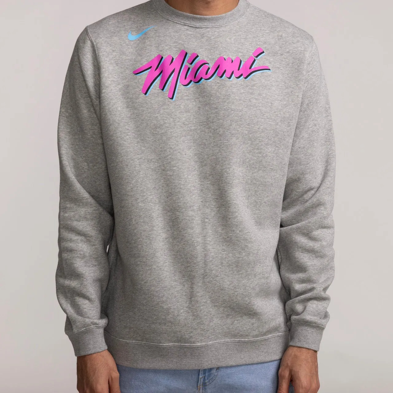 Nike Miami HEAT Original Vice Fleece Crewneck sold by Miami Heat Store product image thumbnail 3