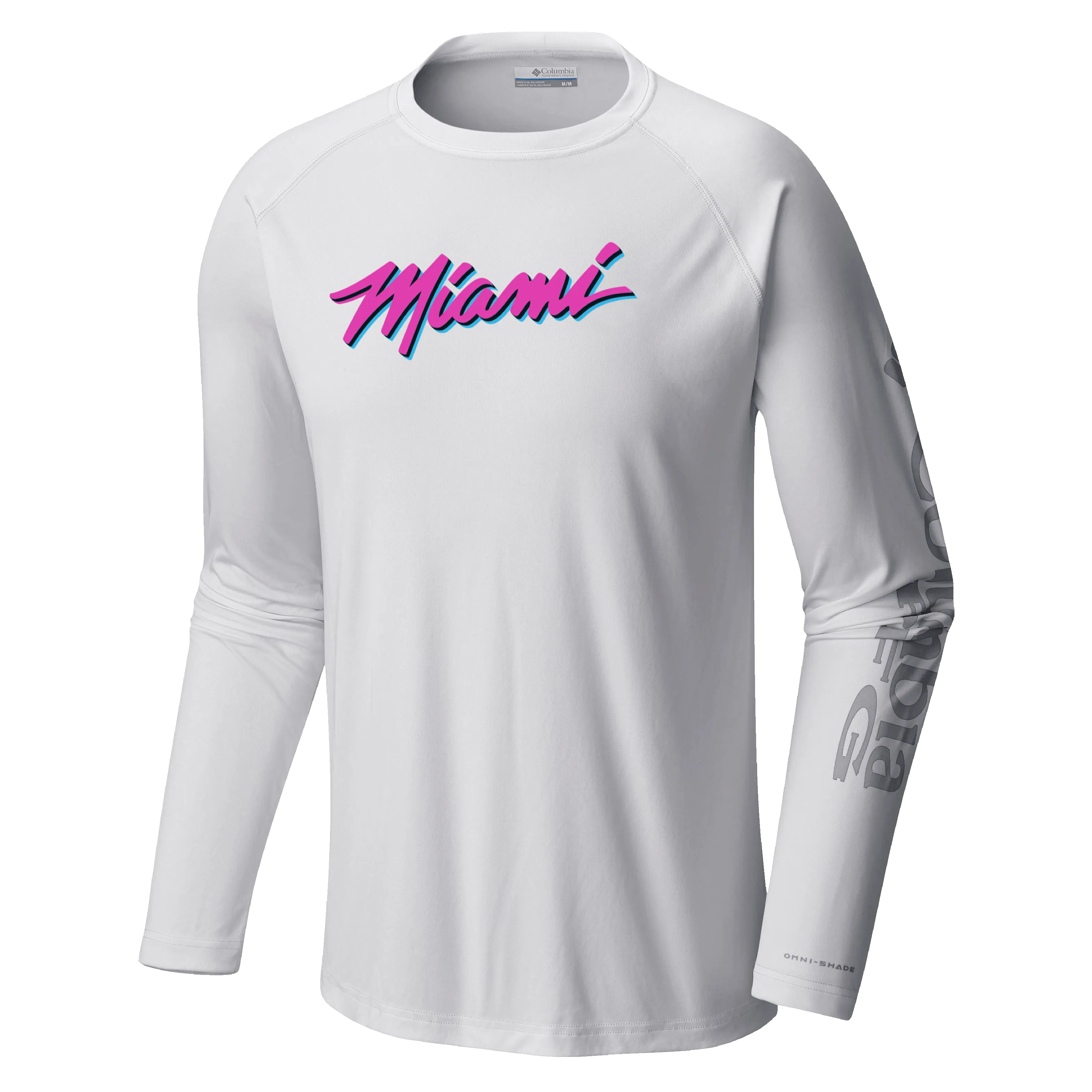 Columbia Miami HEAT Original Vice Wordmark Long Sleeve sold by Miami Heat Store product image thumbnail 5