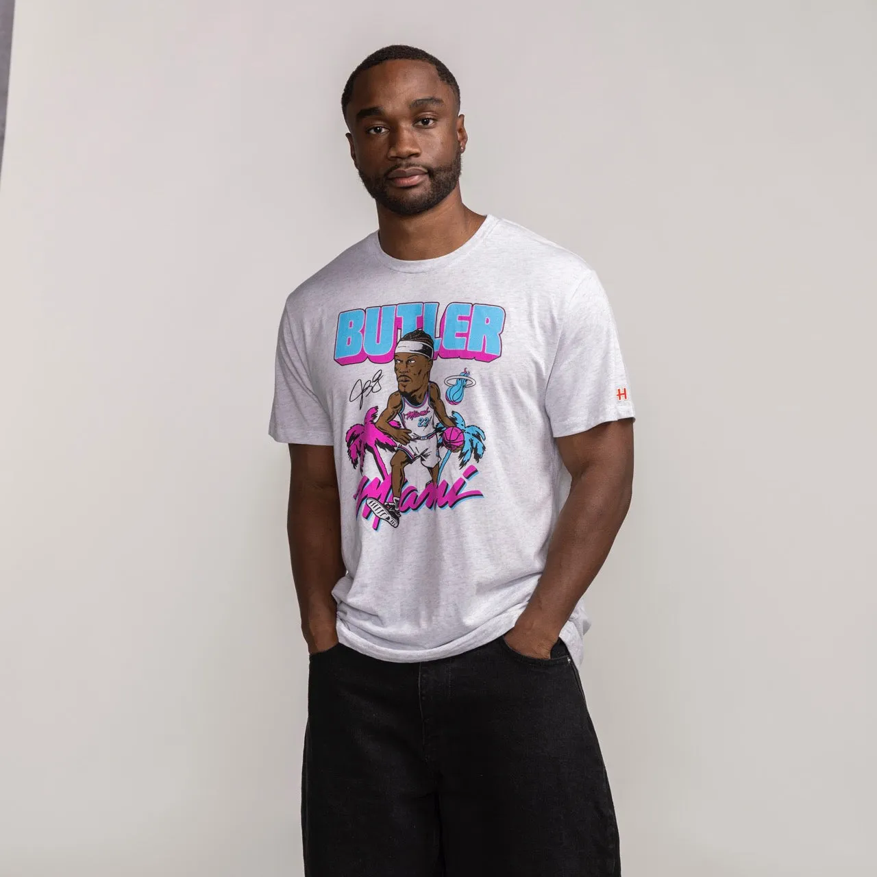 Jimmy Butler Homage Original Vice Caricature Tee sold by Miami Heat Store product image thumbnail 3
