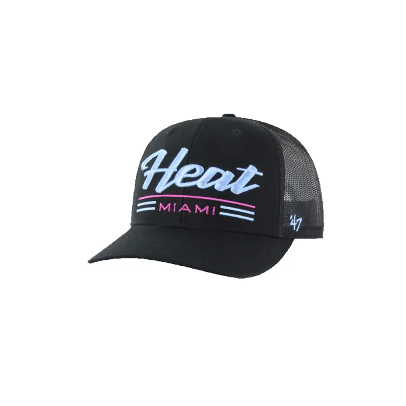 '47 Brand Miami HEAT Original Vice Garner Trucker Snapback sold by Miami Heat Store