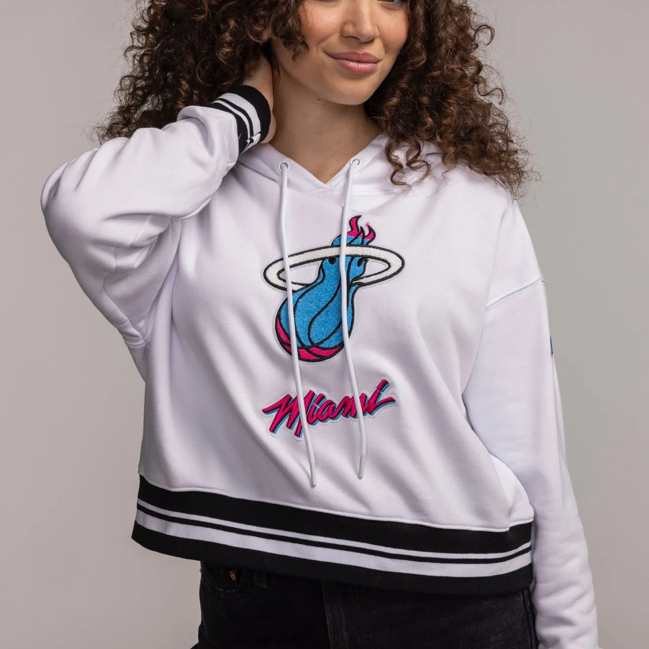 Pro Standard Miami HEAT Original Vice Women's Pullover Hoodie sold by Miami Heat Store product image thumbnail 5