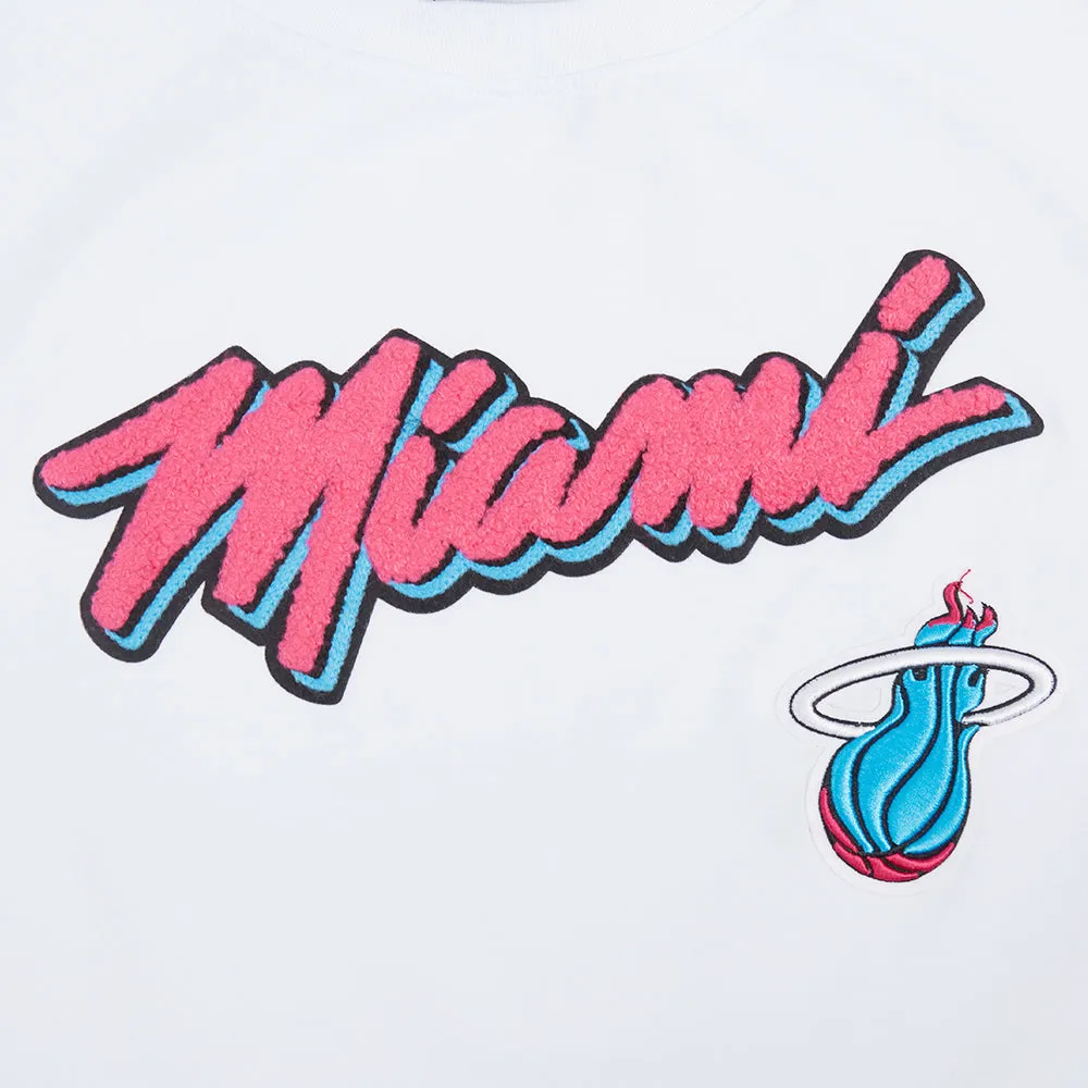 Pro Standard Miami HEAT Original Vice Women's Boxy Crop Tee sold by Miami Heat Store product image thumbnail 4