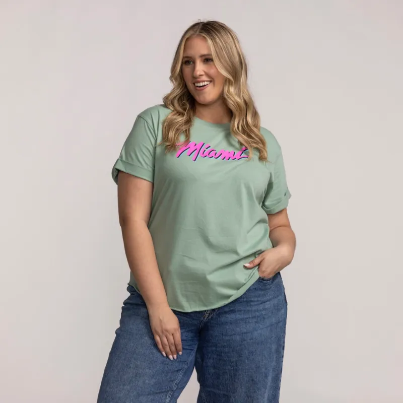 Sportiqe Miami HEAT Original Vice Women's Tee sold by Miami Heat Store