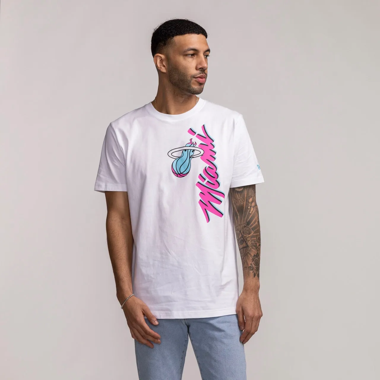 New Era Miami HEAT Original Vice Wordmark Tee sold by Miami Heat Store product image thumbnail 3