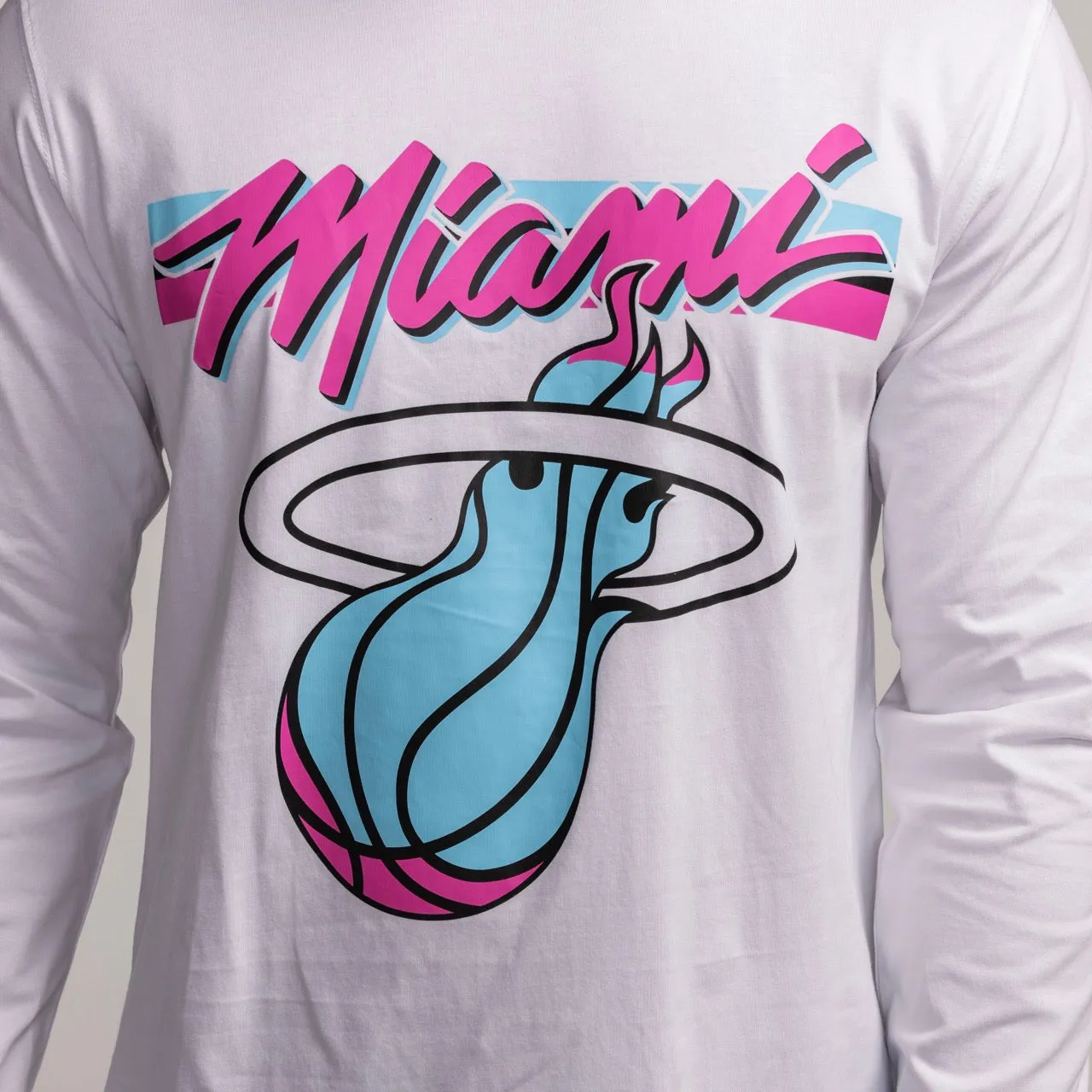 New Era Miami HEAT Original Vice Long Sleeve Tee sold by Miami Heat Store product image thumbnail 2