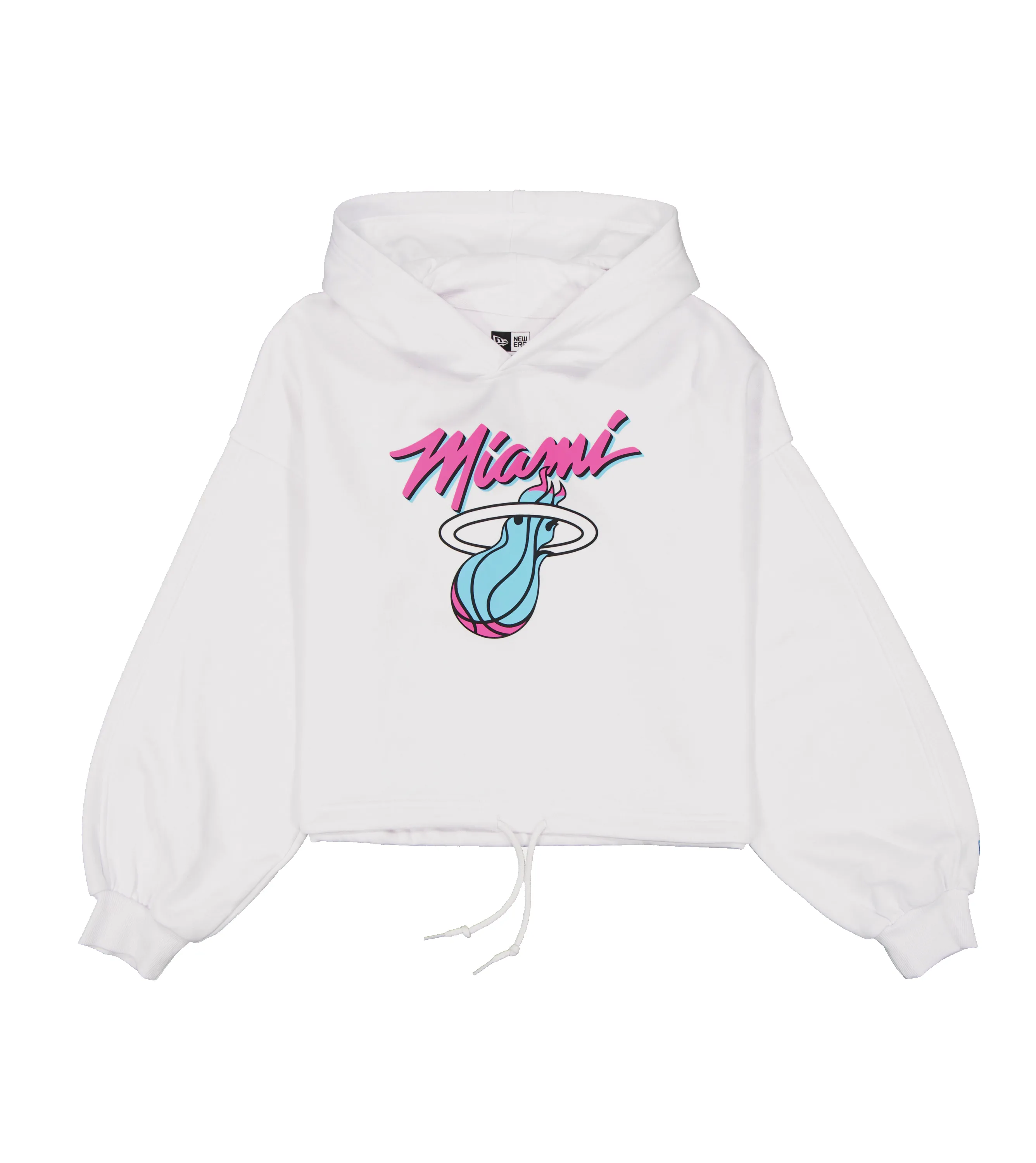 New Era Miami HEAT Original Vice Women's Cropped Hoodie sold by Miami Heat Store product image thumbnail 4