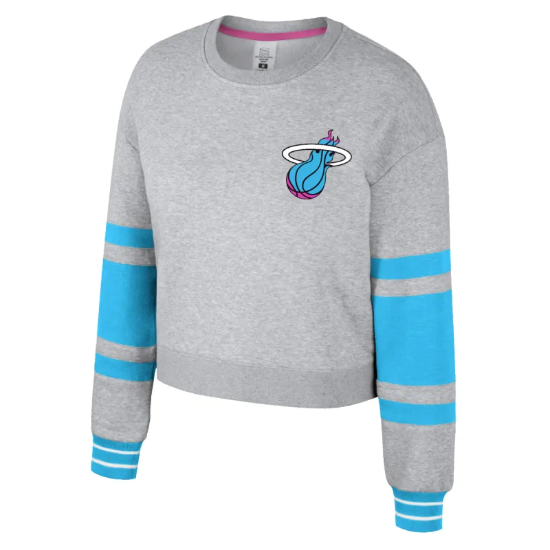 Stadium Essentials Miami HEAT Original Vice Women's Cropped Crewneck sold by Miami Heat Store