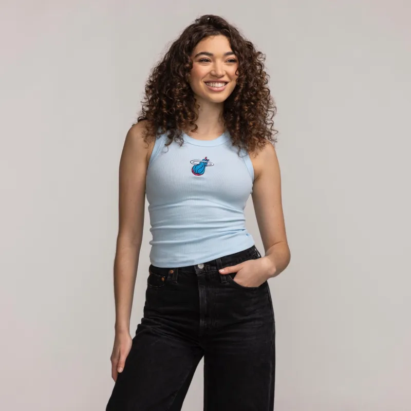 Court Culture Original Vice Embroidered Logo Tank made by Miami Heat Store