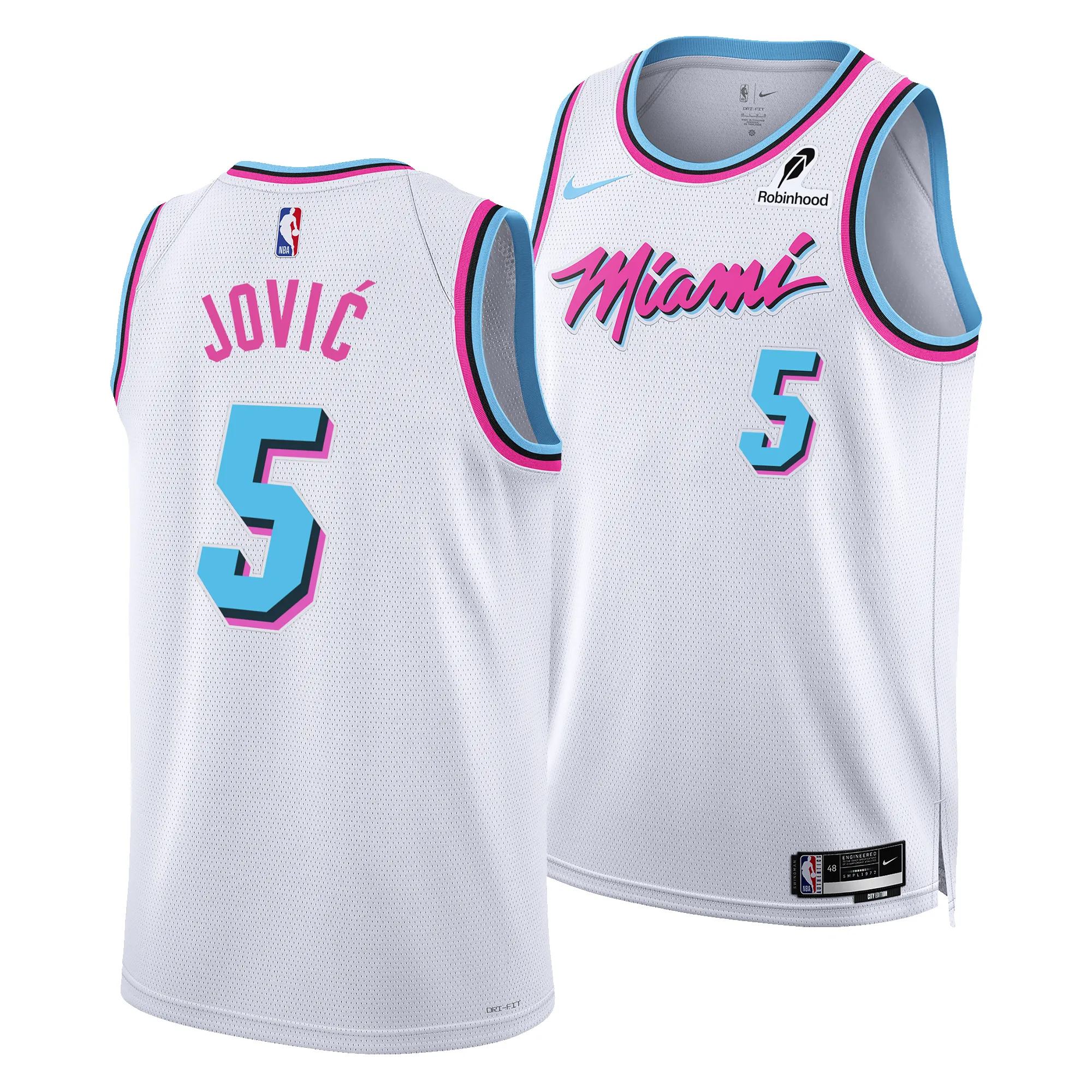 Nikola Jović Nike Original Vice Swingman Jersey sold by Miami Heat Store product image thumbnail 3