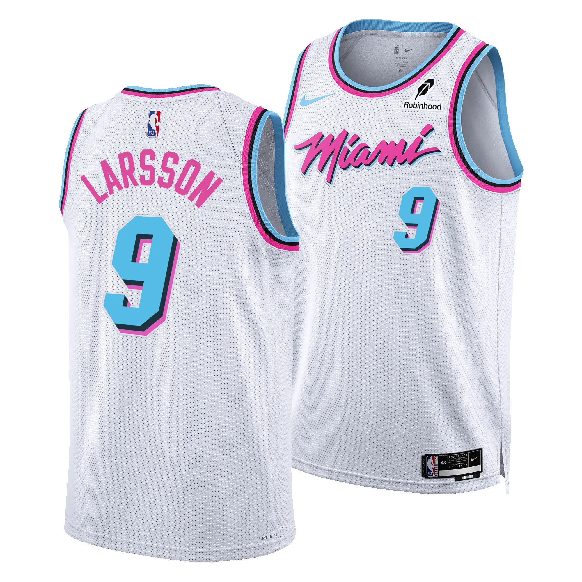 Pelle Larsson Nike Original Vice Swingman Jersey sold by Miami Heat Store product image thumbnail 3