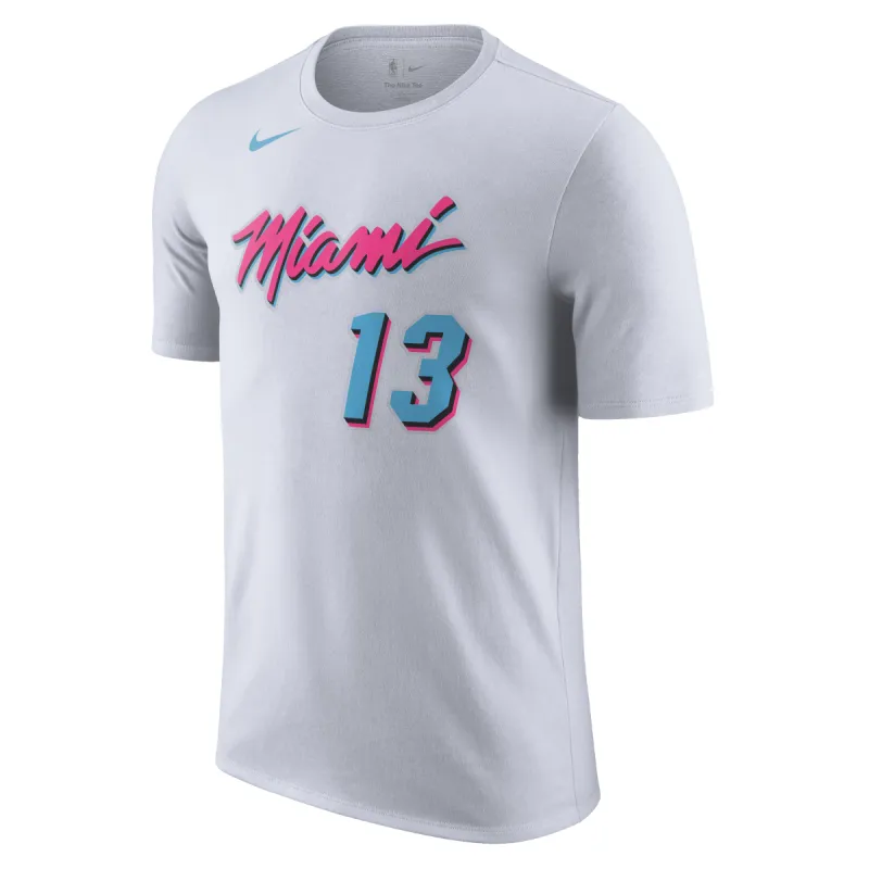Bam Adebayo Nike Original Vice Name & Number Tee sold by Miami Heat Store
