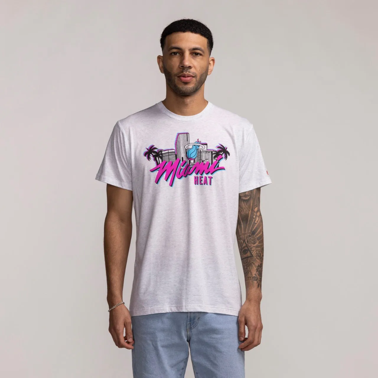 Homage Miami HEAT Original Vice Skyline Tee sold by Miami Heat Store product image thumbnail 3