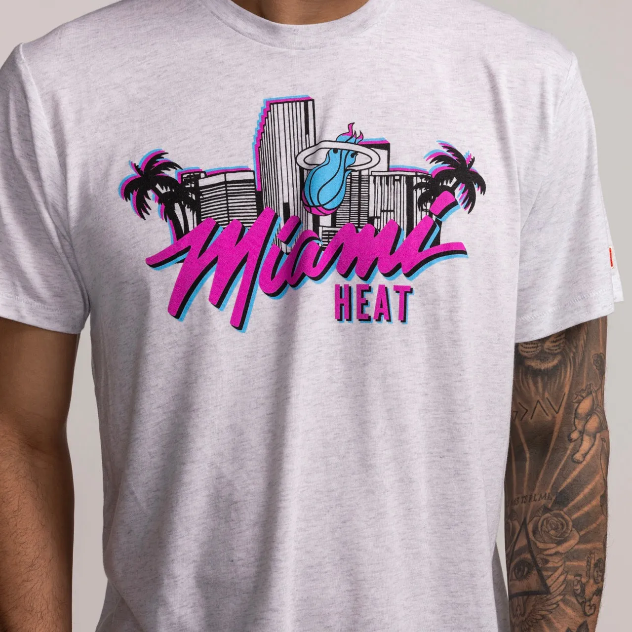 Homage Miami HEAT Original Vice Skyline Tee sold by Miami Heat Store product image thumbnail 2