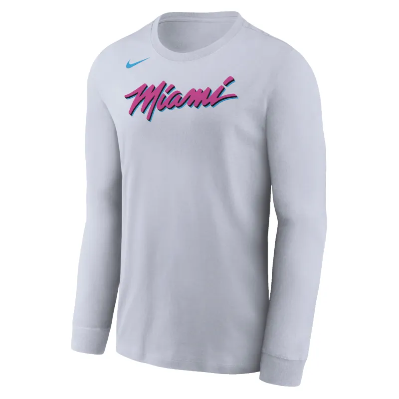 Nike Miami HEAT Original Vice Long Sleeve Tee sold by Miami Heat Store