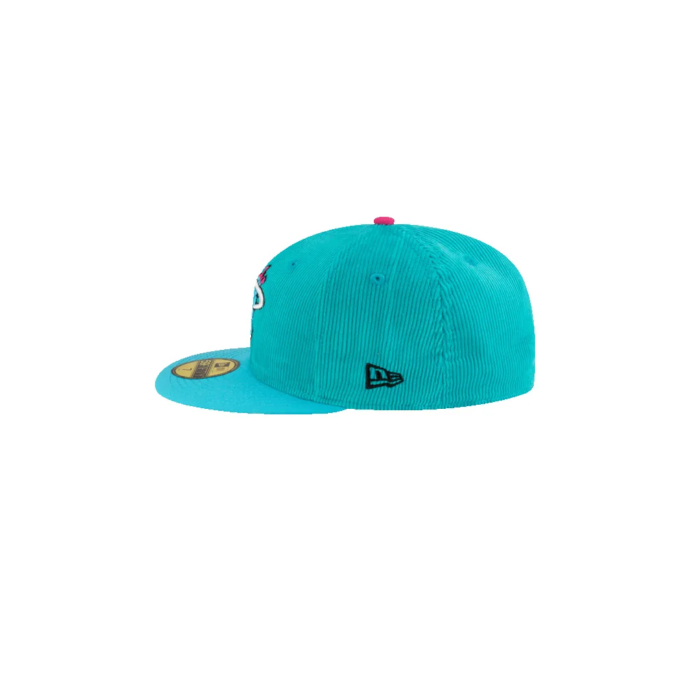 Court Culture Original Vice "Blue on Blue" Fitted Hat sold by Miami Heat Store product image thumbnail 4