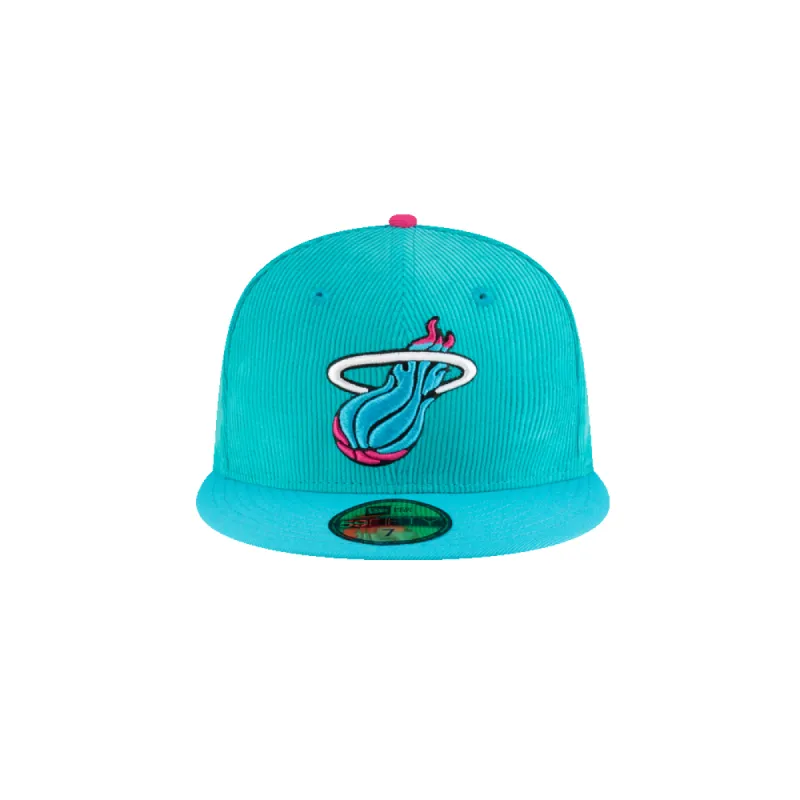 Court Culture Original Vice "Blue on Blue" Fitted Hat sold by Miami Heat Store