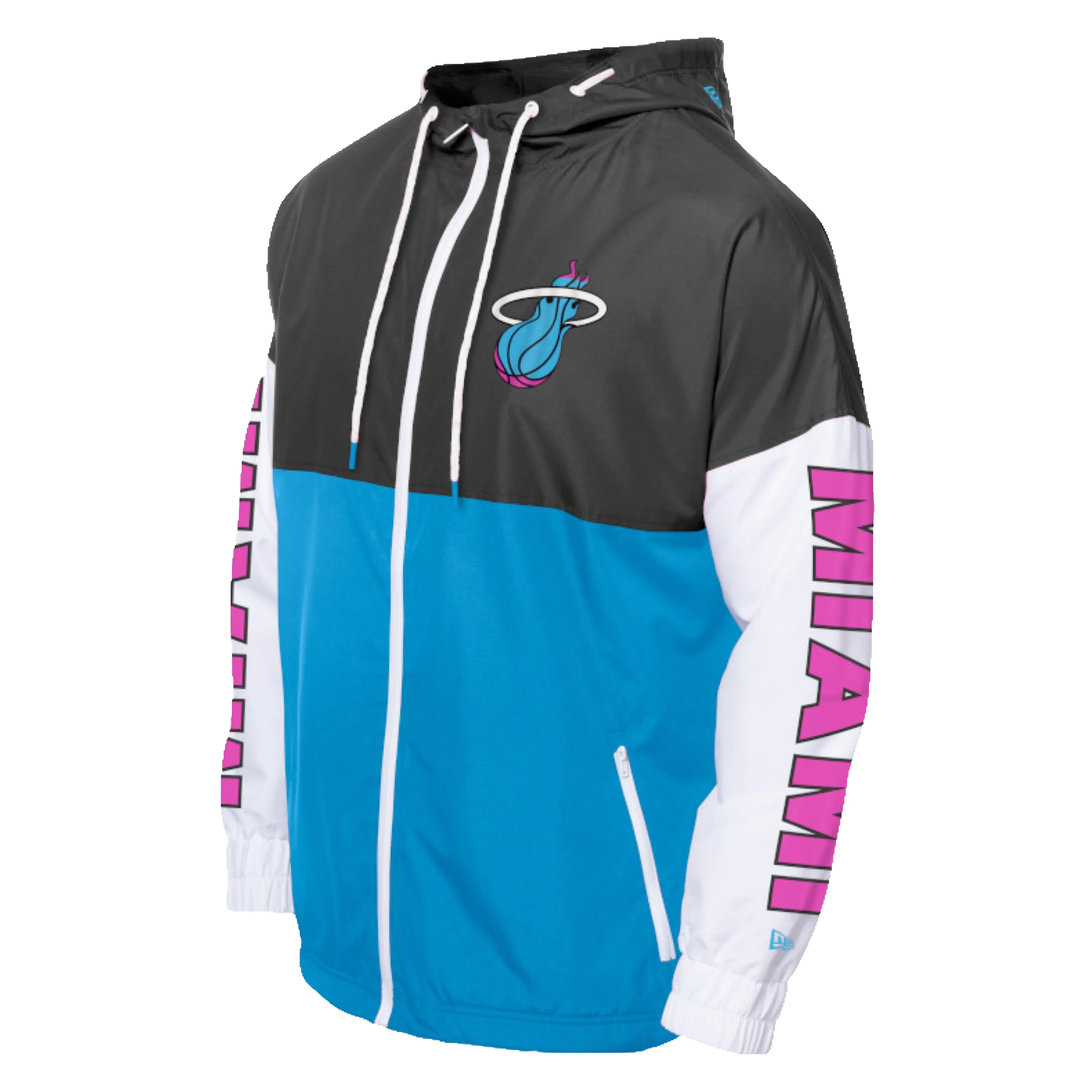 New Era Miami HEAT Original Vice Color Block Windbreaker sold by Miami Heat Store product image thumbnail 3