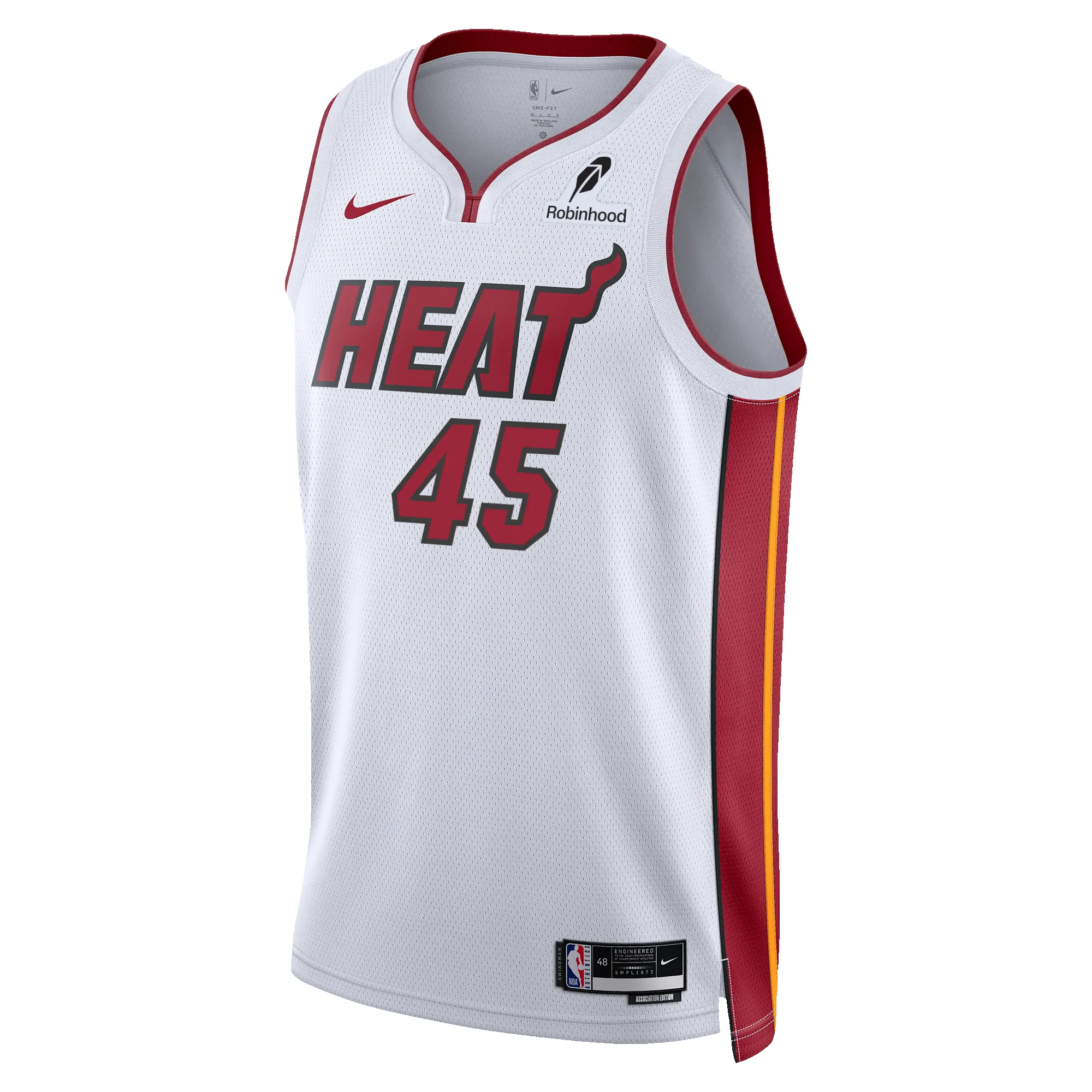 Davion Mitchell Nike Miami HEAT Association White Swingman Jersey sold by Miami Heat Store
