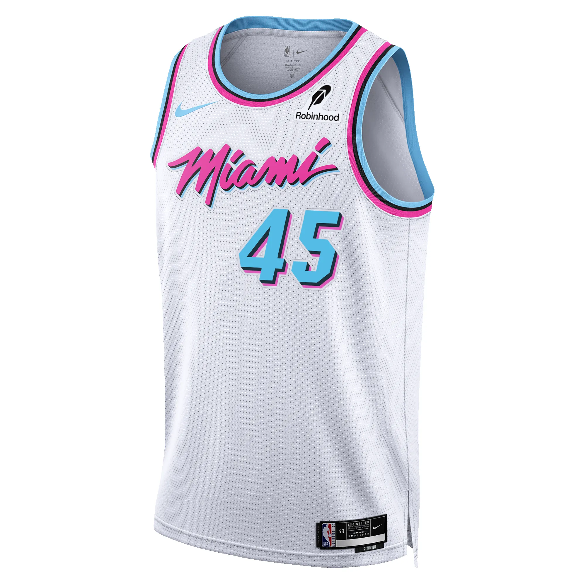 Davion Mitchell Nike Original Vice Swingman Jersey sold by Miami Heat Store
