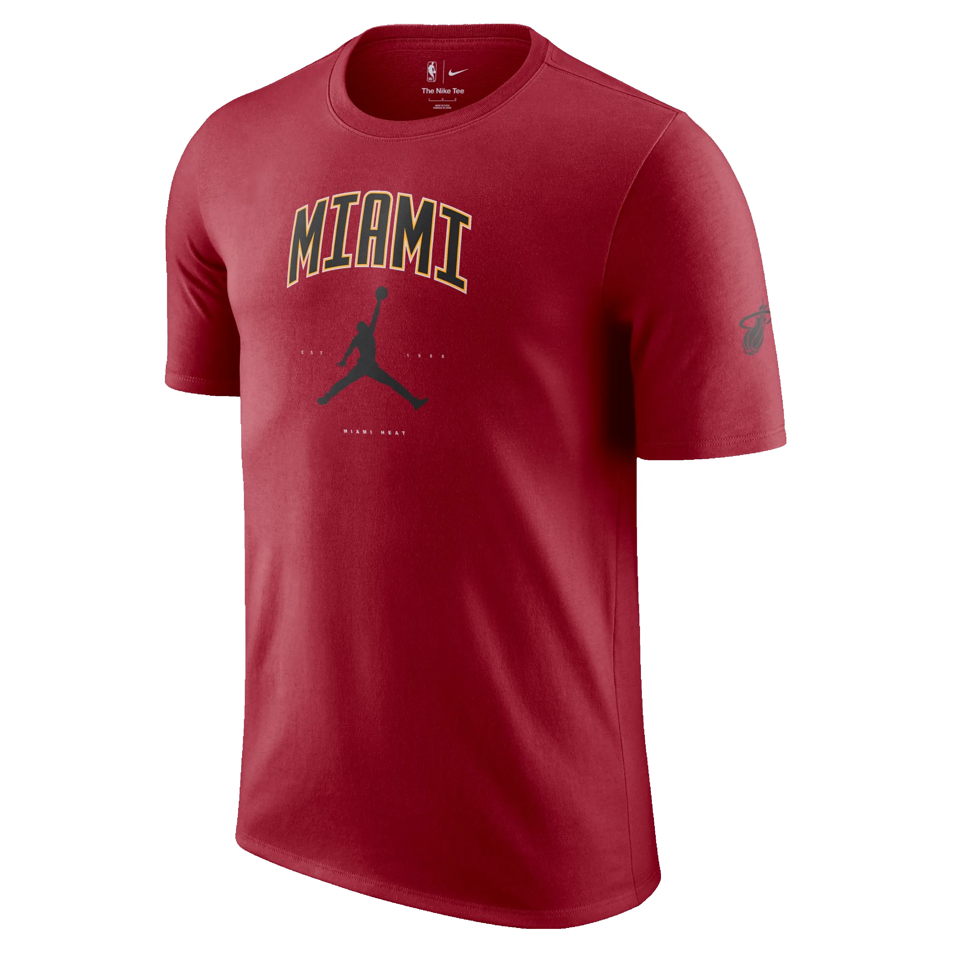 Jordan Brand Miami HEAT Red Tee sold by Miami Heat Store