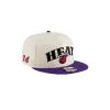 Tyler Herro New Era Cream Purple Snapback sold by Miami Heat Store