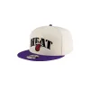 Tyler Herro New Era Cream Purple Snapback sold by Miami Heat Store