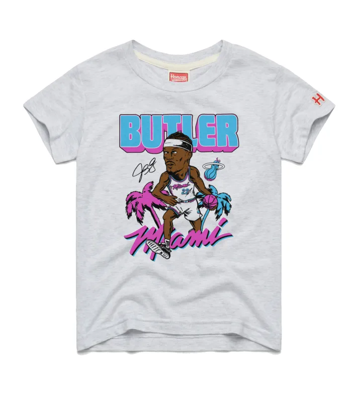 Jimmy Butler Homage Original Vice Youth Caricature Tee sold by Miami Heat Store