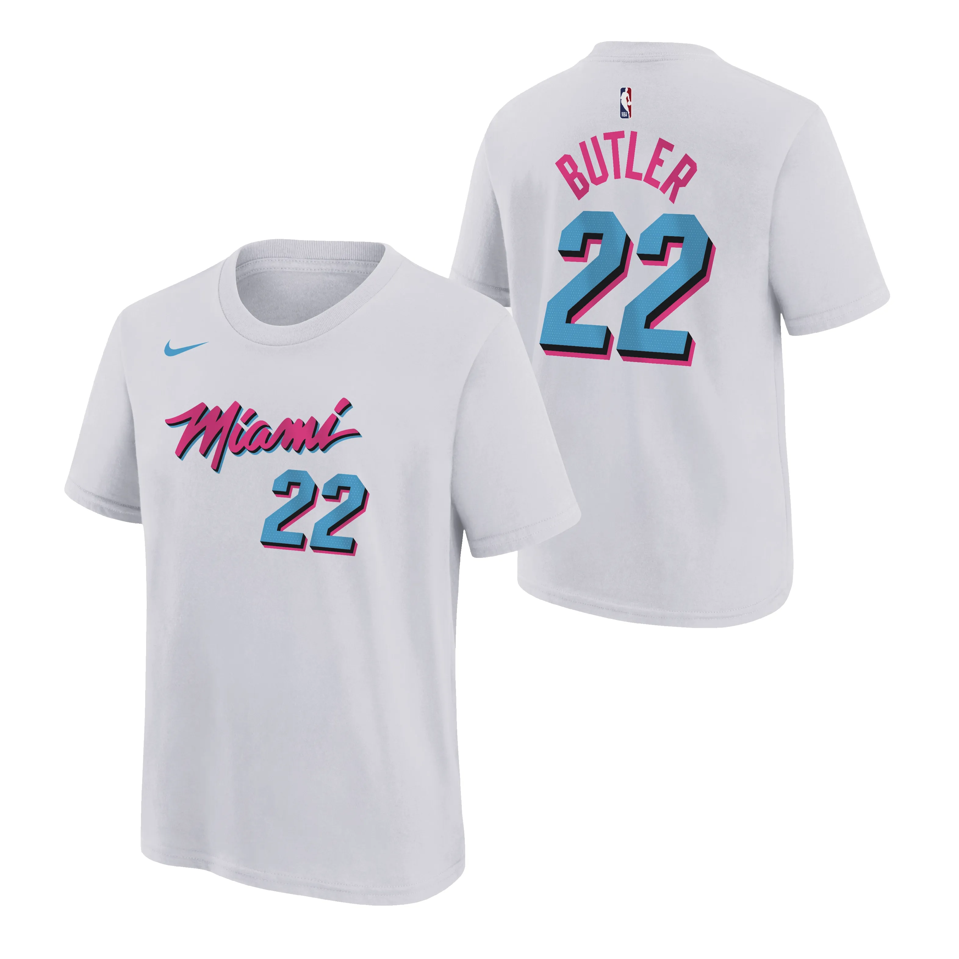 Jimmy Butler Nike Original Vice Name & Number Youth Tee sold by Miami Heat Store product image thumbnail 3