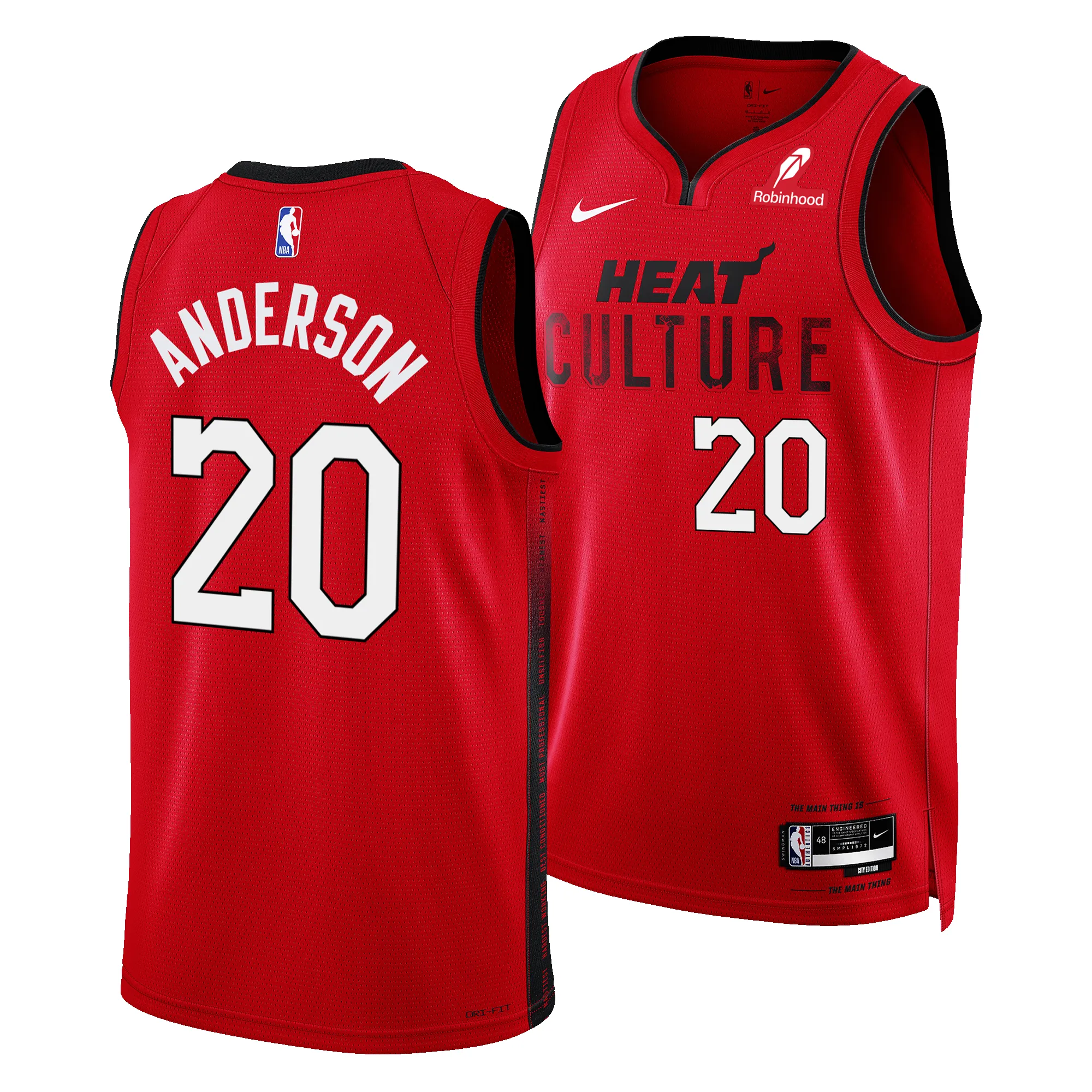 Kyle Anderson Nike HEAT Culture: Blood Red Swingman Jersey sold by Miami Heat Store product image thumbnail 3