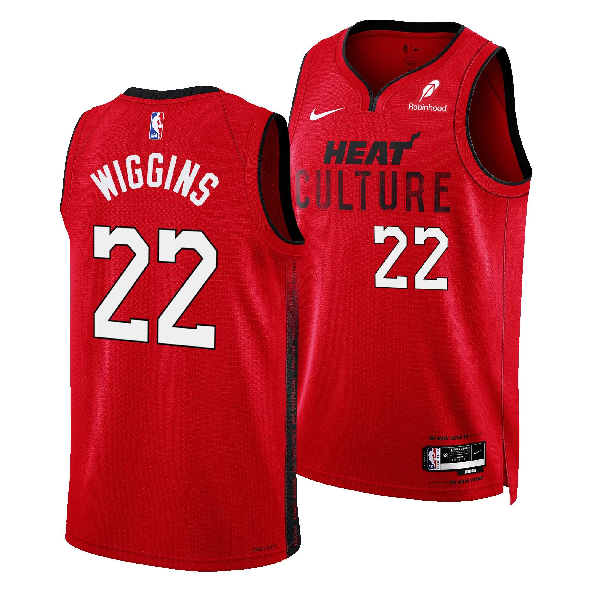 Andrew Wiggins Nike HEAT Culture: Blood Red Youth Swingman Jersey sold by Miami Heat Store product image thumbnail 3