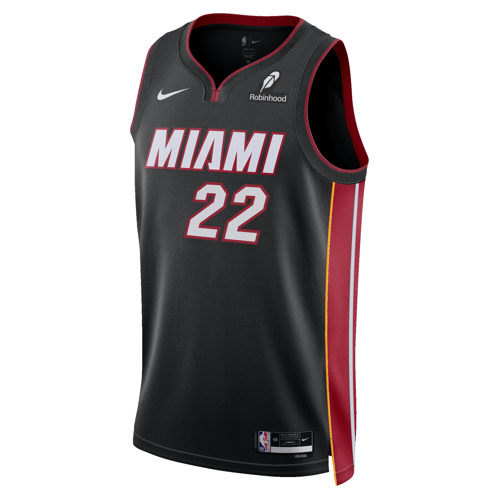 Andrew Wiggins Nike Miami HEAT Icon Black Swingman Jersey sold by Miami Heat Store