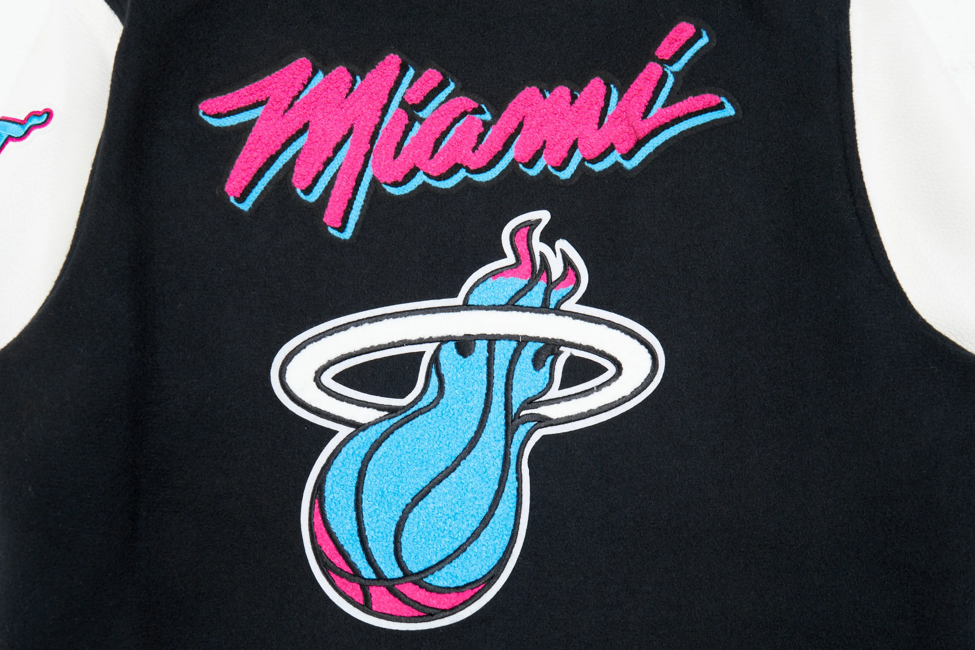 Pro Standard Miami HEAT Original Vice Youth Varsity Jacket sold by Miami Heat Store product image thumbnail 3