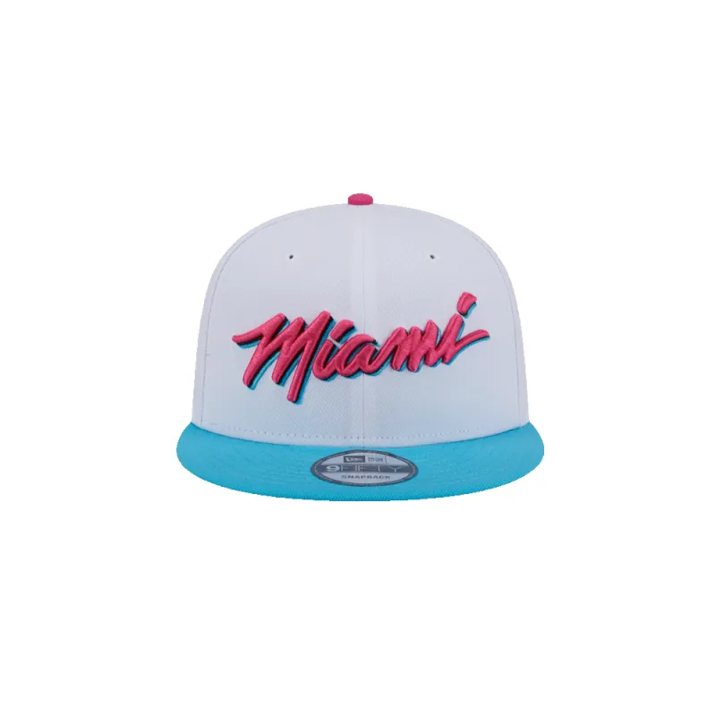 New Era Miami HEAT Original Vice Wordmark Youth Snapback sold by Miami Heat Store