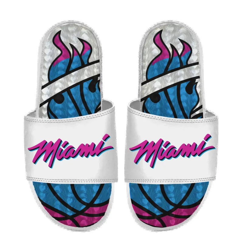 Islide Miami HEAT Original Vice Wordmark Gel Sandals sold by Miami Heat Store