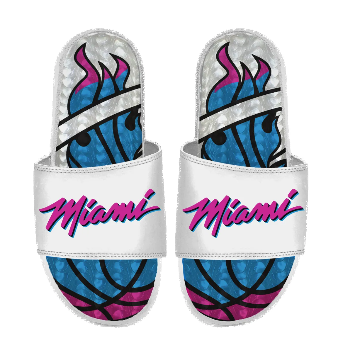 ISlide Miami HEAT Original Vice Wordmark Gel Sandals sold by Miami Heat Store