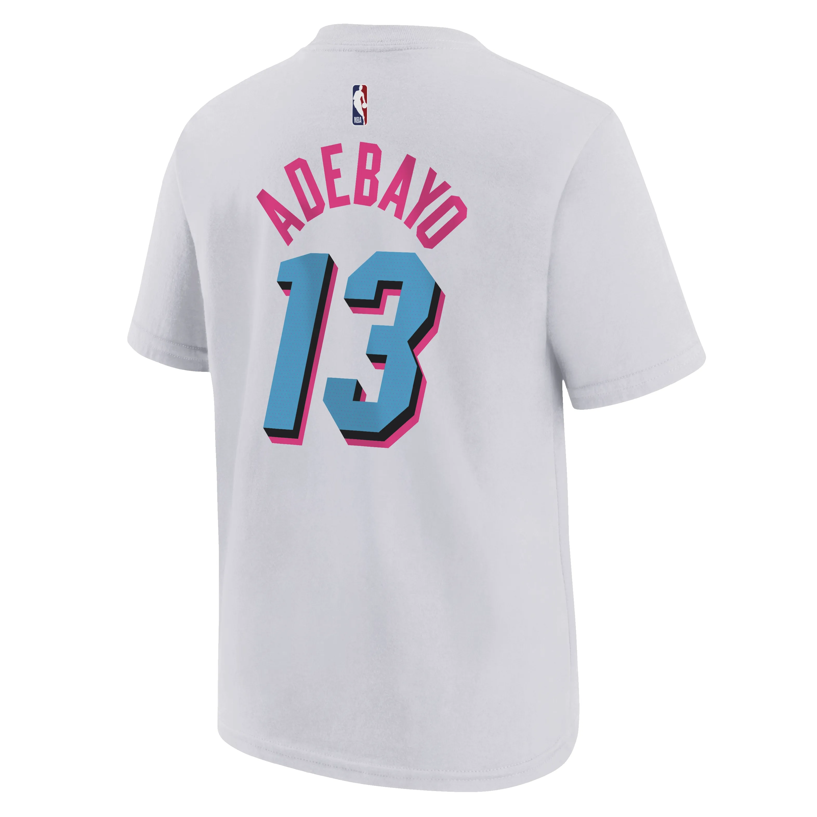 Bam Adebayo Nike Original Vice Name & Number Youth Tee sold by Miami Heat Store product image thumbnail 2