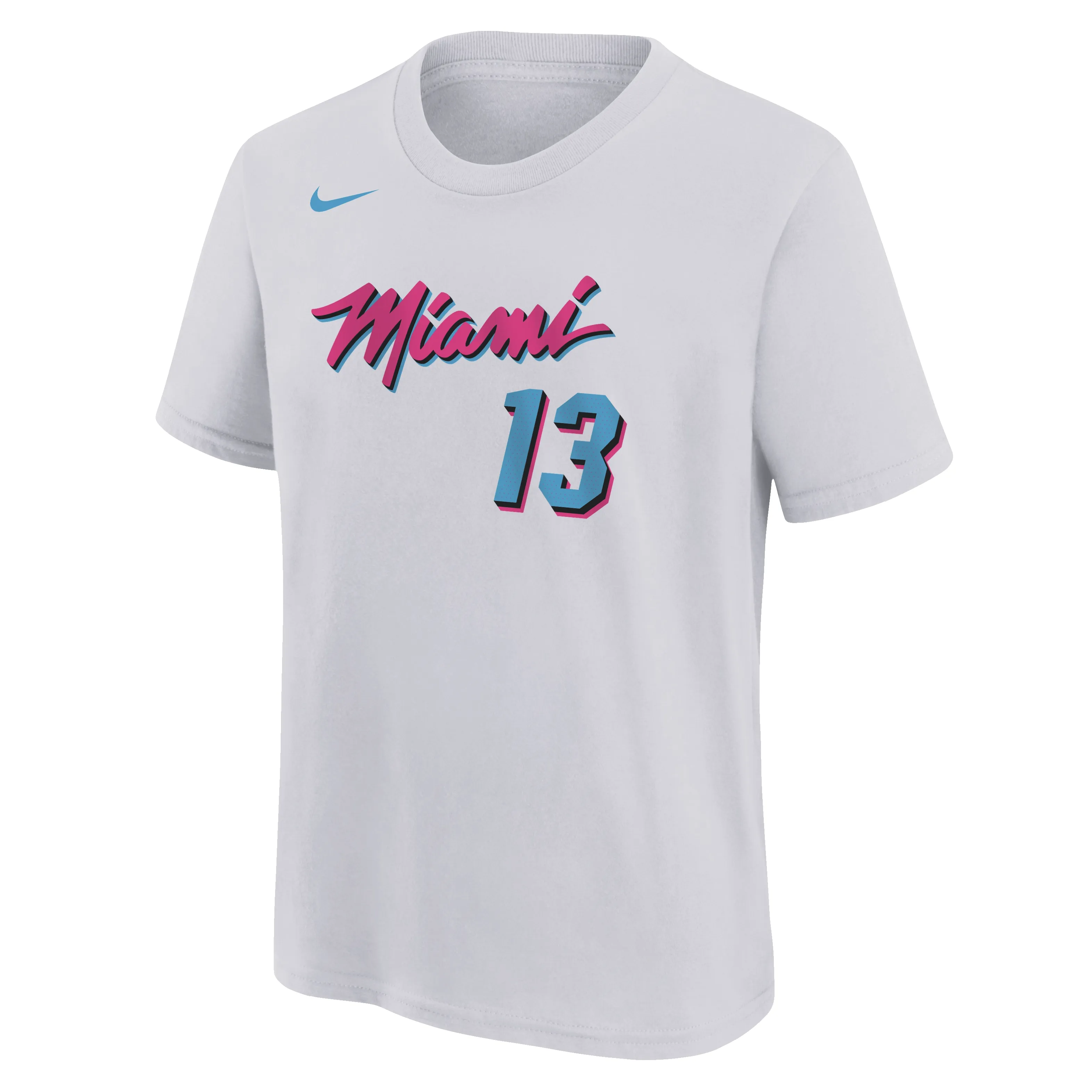 Bam Adebayo Nike Original Vice Name & Number Youth Tee sold by Miami Heat Store